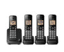 Panasonic KX-TGC384B | Téléphone sans fil - 4 combinés - Noir-Sonxplus St-Sauveur