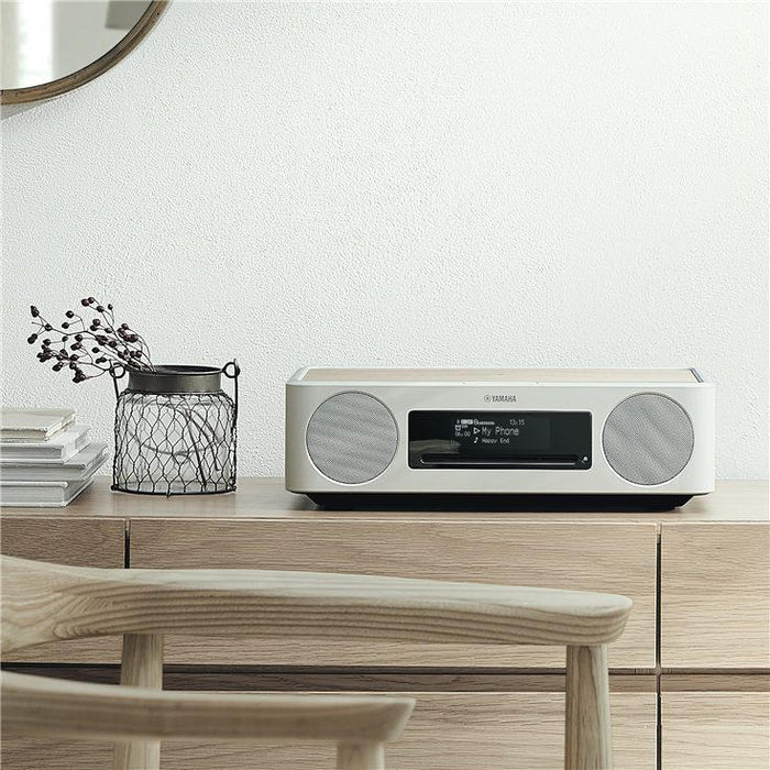 Yamaha TSX-B237 | Radio-réveil - 30 W RMS - Blanc-Sonxplus St-Sauveur