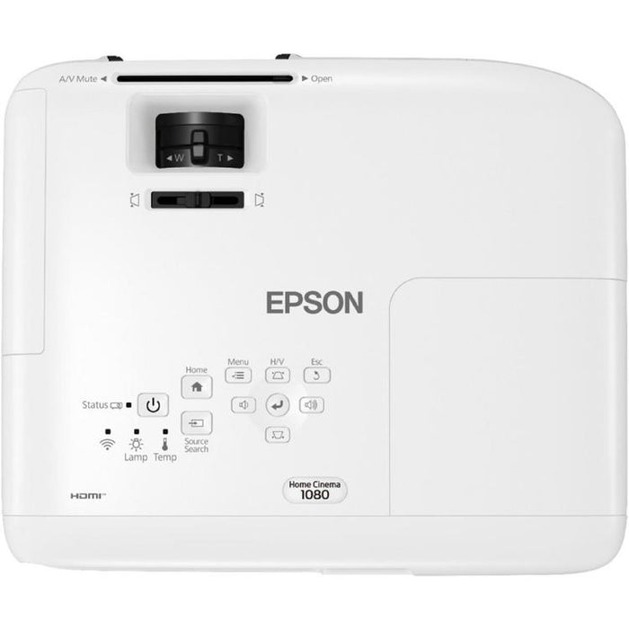 Epson Home Cinema 1080 | Projecteur 3LCD Cinéma maison - 16:9 - HD - 1080p - Blanc-Sonxplus St-Sauveur