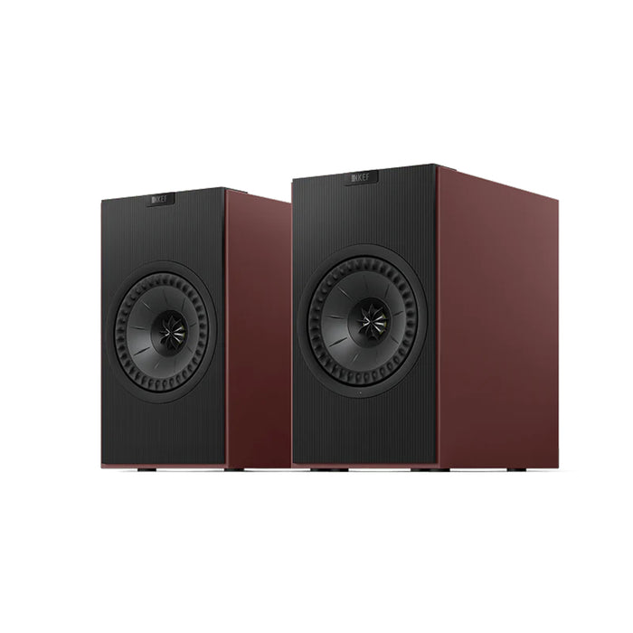 KEF Coda W | Hi-Fi Speakers - Bluetooth 5.4 - HDMI ARC - Burgundy - Pair - Sonxplus St-Sauveur