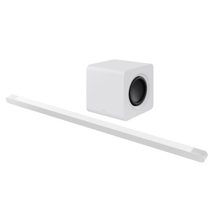 Samsung HW-S801B | Ultra-Slim Soundbar - 3.1.2-Channel - With Wireless Subwoofer - 800 Series - 330W - Wireless Dolby Atmos - Bluetooth - Alexa - White - Demo | 02 | Sonxplus St-Sauveur