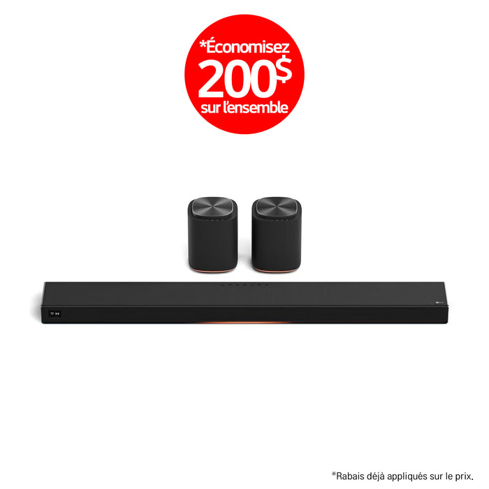 LG Sound Suite | Immersive suite 5 - Barre de son H7 +2 M5 | 01 | Sonxplus St-Sauveur