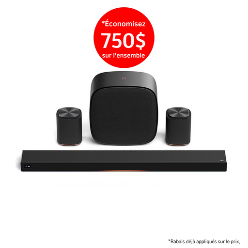LG Sound Suite | Immersive Suite 5 Pro - H7 Soundbar + 2 M5 + W7 | 01 | Sonxplus St-Sauveur