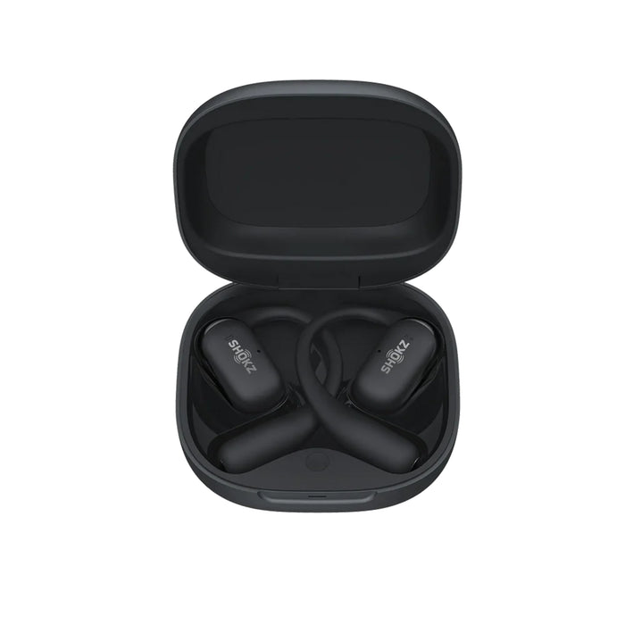 SHOKZ OpenFit 2+ | Open-Ear Headphones - Up to 48 Hours of Playback - Bluetooth - Black - Sonxplus St-Sauveur