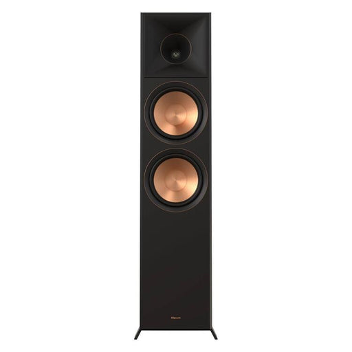 Klipsch RP8000FBII | Haut-parleurs sur pied à 2 voies - Double Caissons de graves de 8" - Noyer - Paire-Sonxplus St-Sauveur