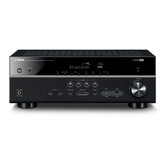 Yamaha RXV385B | Récepteur AV cinéma maison 5.1 Canaux - Bluetooth - 4K - 70W - HDMI - YPAO - Noir - Démo | 01 | Sonxplus St-Sauveur