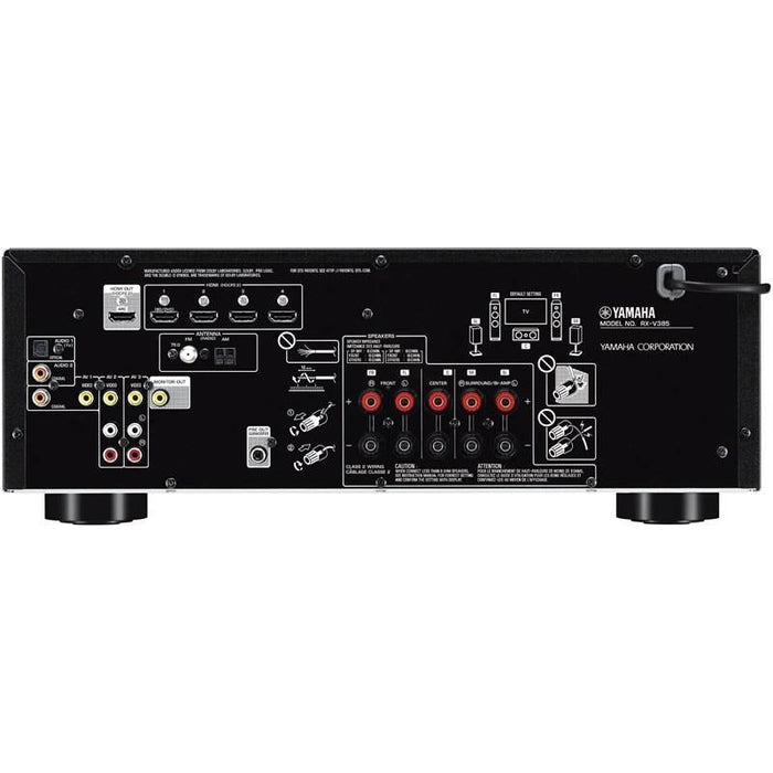 Yamaha RXV385B | Récepteur AV cinéma maison 5.1 Canaux - Bluetooth - 4K - 70W - HDMI - YPAO - Noir - Démo | 03 | Sonxplus St-Sauveur
