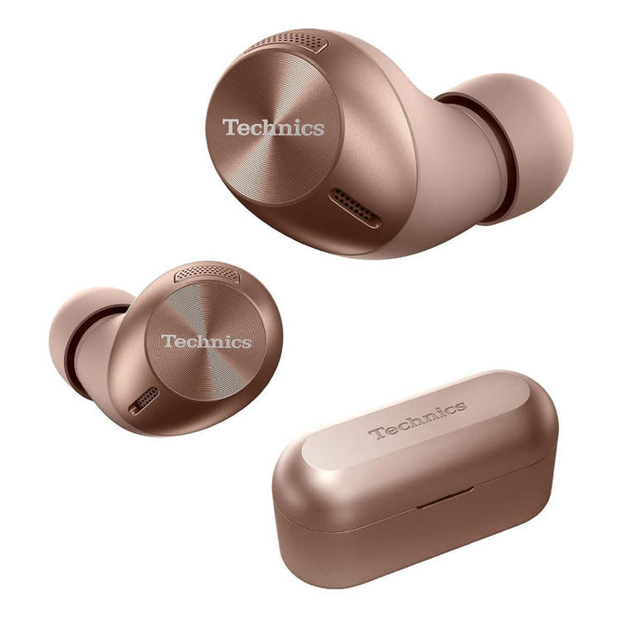 Technics EAH-AZ40EN | Écouteurs intra-auriculaires - 100% Sans fil - Bluetooth - IPX4 - Or rose-Sonxplus St-Sauveur