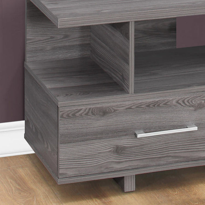 Monarch Specialties I 2608 | Meuble TV - 48" - 2 Tiroirs de rangement - Gris-Sonxplus St-Sauveur