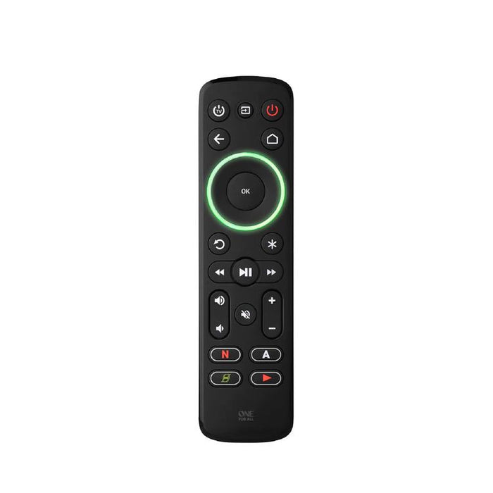 One for All URC7935R | Télécommande universelle intelligente pour téléviseur, appareil de streaming et barre de son - Série Smart - Noir-Sonxplus St-Sauveur