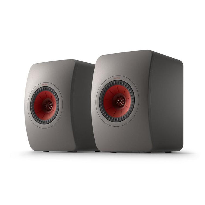 KEF LS50 META | Haut-parleurs HiFi Uni-Q 12e génération - Bass reflex 2 voies - Technologhie d'absorption Metamaterial - Gris Titane - Paire-Sonxplus St-Sauveur