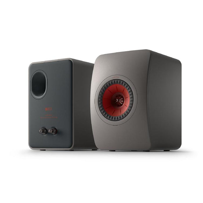 KEF LS50 META | Haut-parleurs HiFi Uni-Q 12e génération - Bass reflex 2 voies - Technologhie d'absorption Metamaterial - Gris Titane - Paire-Sonxplus St-Sauveur