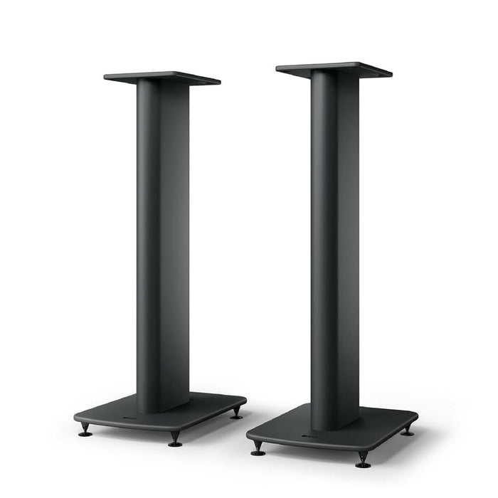 KEF S2 | Supports Haut-parleurs de plancher - Noir Carbone - Paire-Sonxplus St-Sauveur