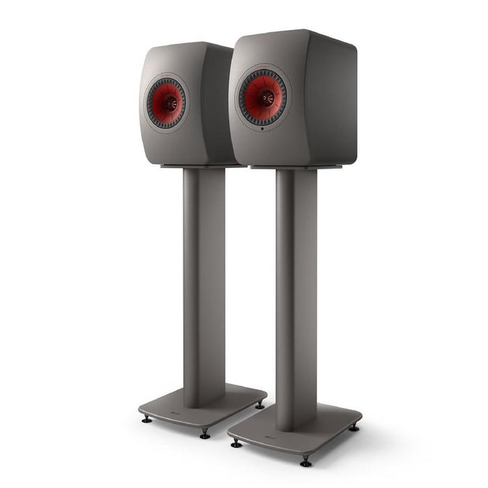 KEF S2 | Supports Haut-parleurs de plancher - Gris Titane - Paire-Sonxplus St-Sauveur