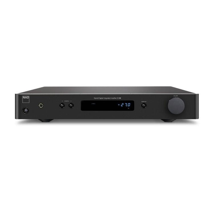 NAD C338 | Amplificateur DAC intégré - HybridDigital - Chromecast intégré - 50W x 2 - WiFi - Noir-Sonxplus St-Sauveur