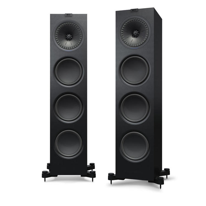 KEF Q950 | Haut-parleurs sur pieds - 2.5 Voies - Hi-Fi - Noir Satin - Paire-Sonxplus St-Sauveur