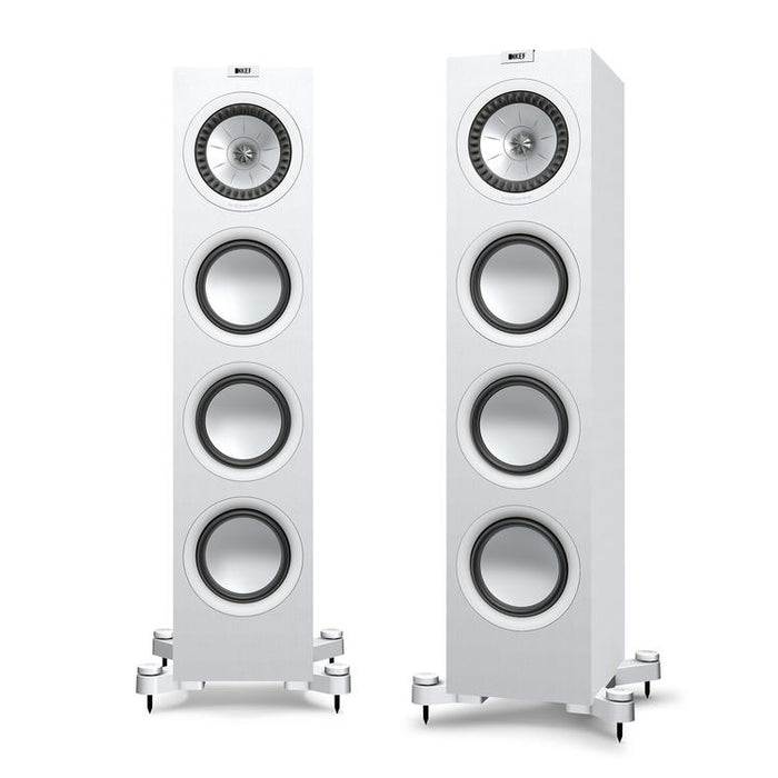 KEF Q750 | Haut-parleurs sur pieds - 2.5 Voies - Hi-Fi - Blanc Satin - Paire-Sonxplus St-Sauveur