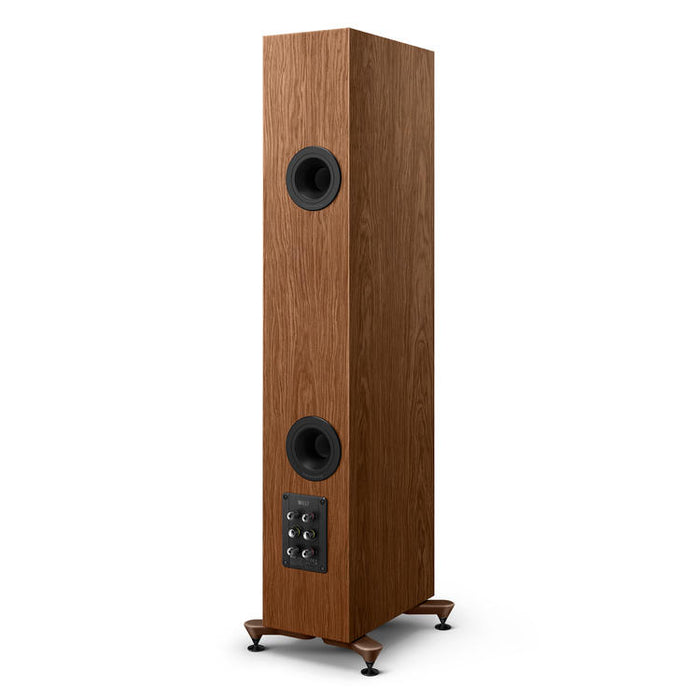 KEF R5 Meta | Haut-parleurs sur pieds - Bass Reflex 3 voies - Hi-Fi - Noyer - Paire-Sonxplus St-Sauveur